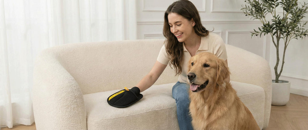 Perro en sillón, uso de PetGlide