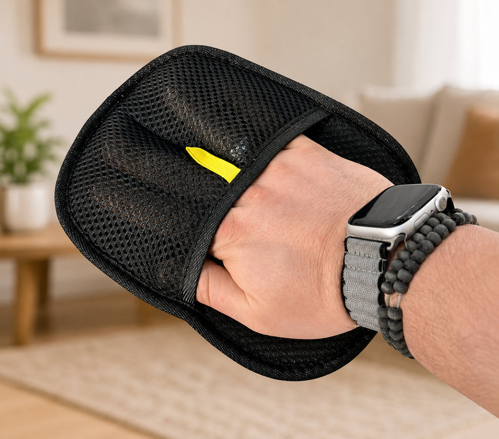 Guante Quita Pelos y Pelusa para Ropa, Sillones y Auto